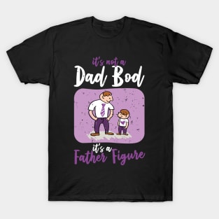 Dad Bod | White And Purple Text Funny Dad T-Shirt